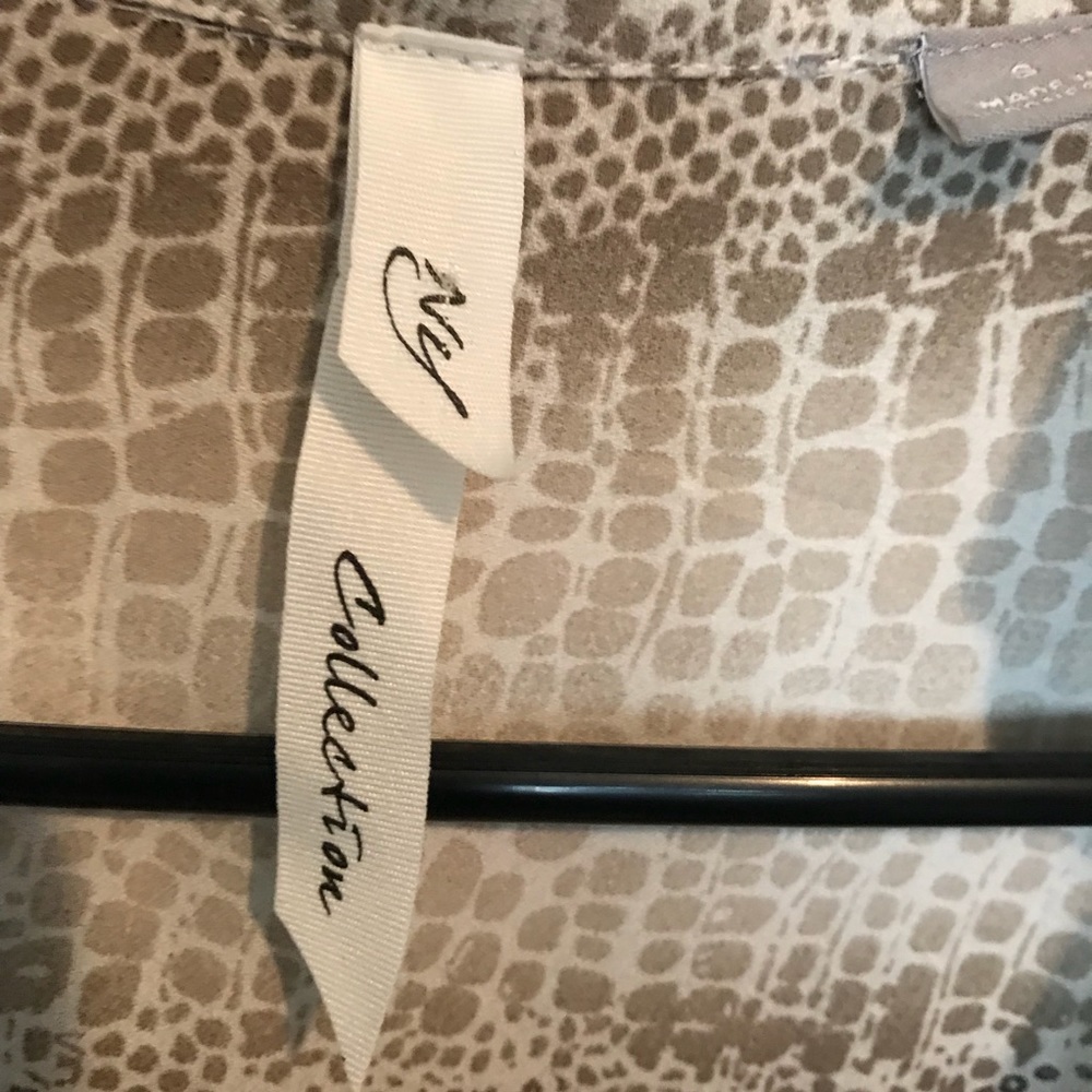 Nwt Snakeskin Pattern Button Down Blouse - image 3